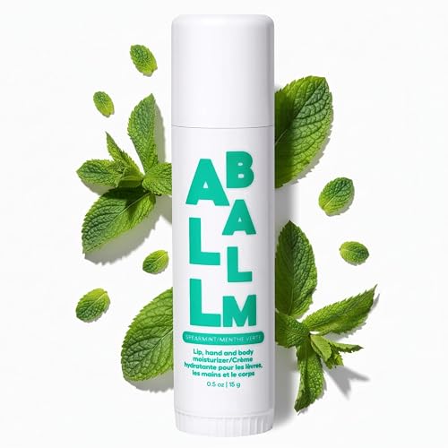 Zizia Spearmint Giant Multi All Balm Stick - Moisturizing and Hydrating Stick for Lips, Hands & Body - with Shea Butter, Jojoba Oil, Aloe Vera