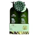 Peppermint Tea Tree Special Shampoo and Conditioner Set (33.8 0z)- Elata de Breeze with Scalp Massager Brush | Soothes Itchy Scalp, Deep Cleans