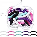 Zhehao 30 Pcs Eyelash Curler Colorful Refill Pads Silicone Rubber Replacement Refills Pads Compatible with Universal Lash Curler with a Clear Storage