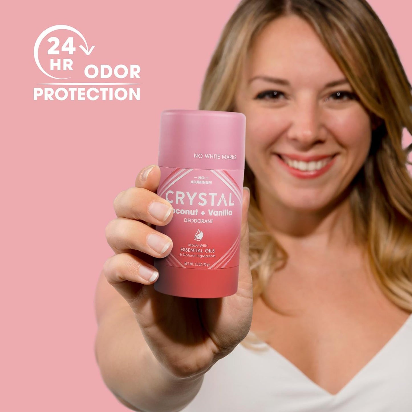 Crystal Magnesium Solid Stick Natural Deodorant, Non-Irritating Aluminum Free Deodorant for Men or Women, Safely and Effectively Fights Odor, Baking Beauty and Personal Care Crystal Essence