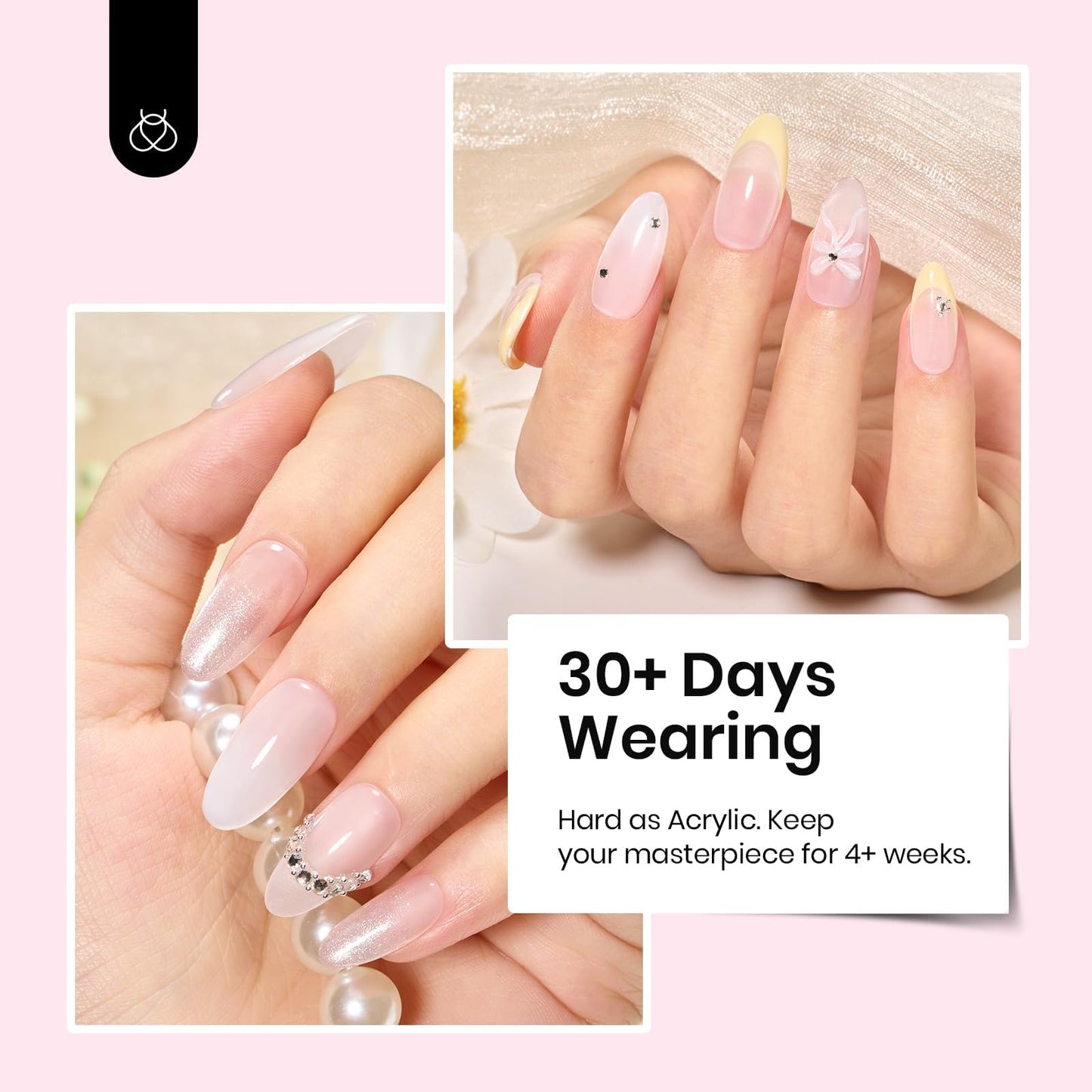 Beetles Builder Gel,1 oz Nude Pink Hard Gel, High Hardness for Sculpting, Nail Extension and Building, Protection Durable for Salon, UV LED Lamp Beauty and Personal Care beetles Gel Polish
