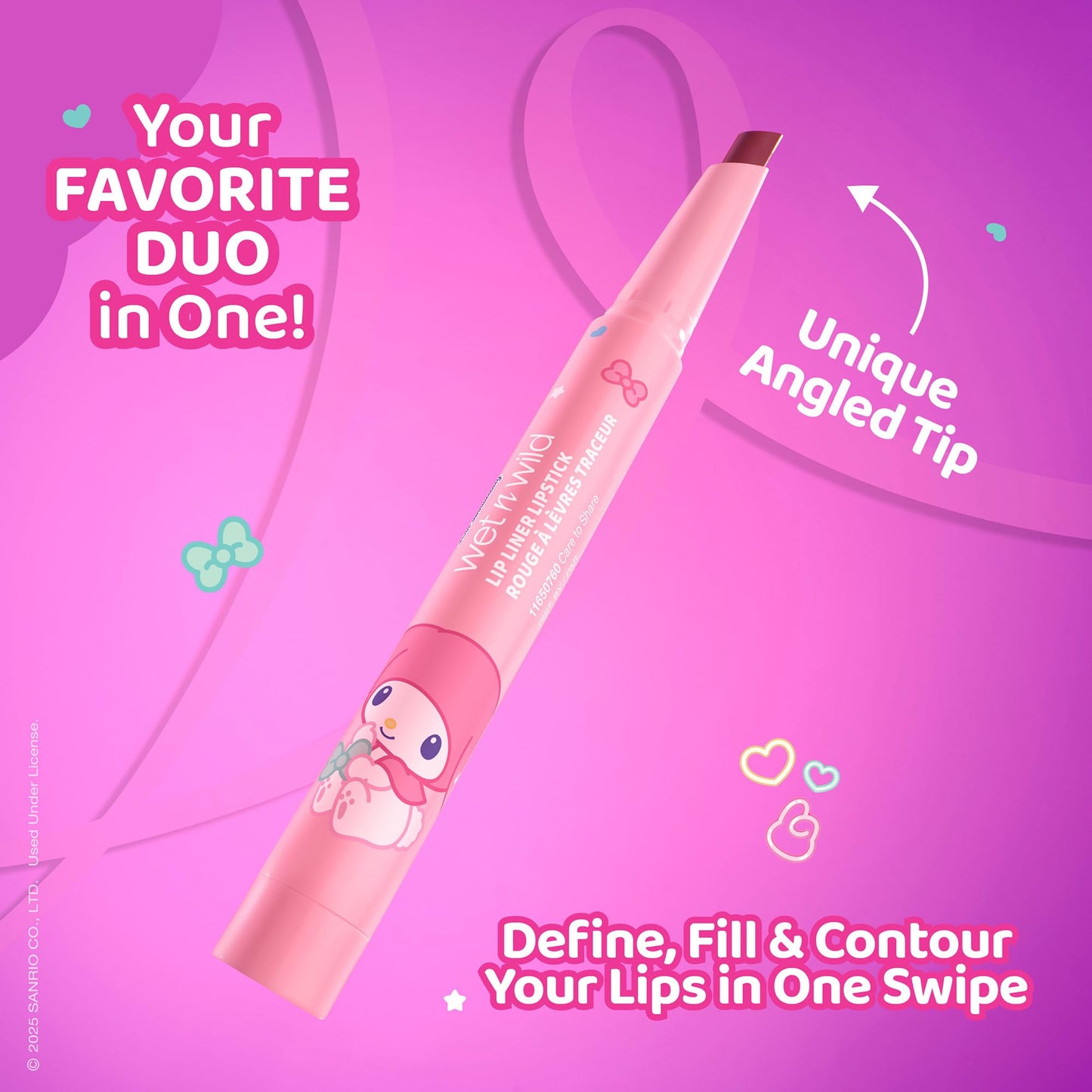 wet n wild My Melody and Kuromi Lip Liner Lipstick - Care to Share