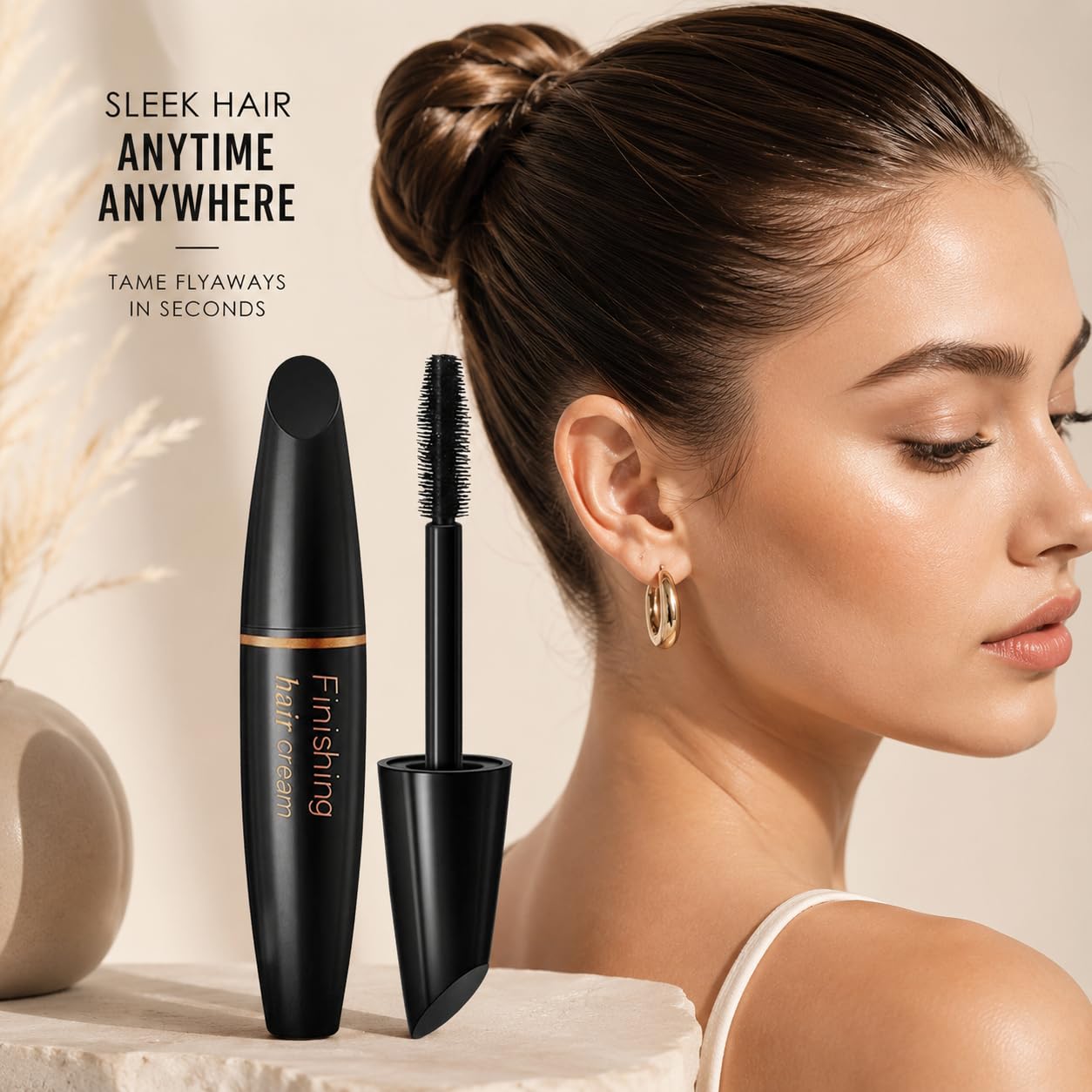 BestLand 2 Pcs Hair Finishing Stick, Hair Mascara Flyaway Hair Tamer Stick, Refreshing Not Greasy Feel Shaping Gel, Wax Fixer for Bangs, Edges, Frizz Beauty and Personal Care BestLand