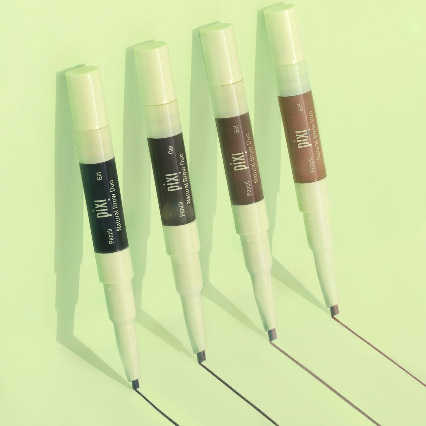 Pixi Natural Brow Duo - Natural Brown, Precision Pencil & Tinted Gel, Waterproof Brow Shaper for All-Day Hold, Paraben-Free, 0.2oz