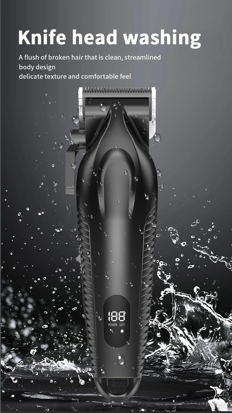 Hair Clippers for Men, Professional Cordless & Trimmer Set, Super Quiet, for Cutting Kit with LED Display, 4 Limit Combs,Gift for Women Kid Beauty and Personal Care QDKVTNDJZ