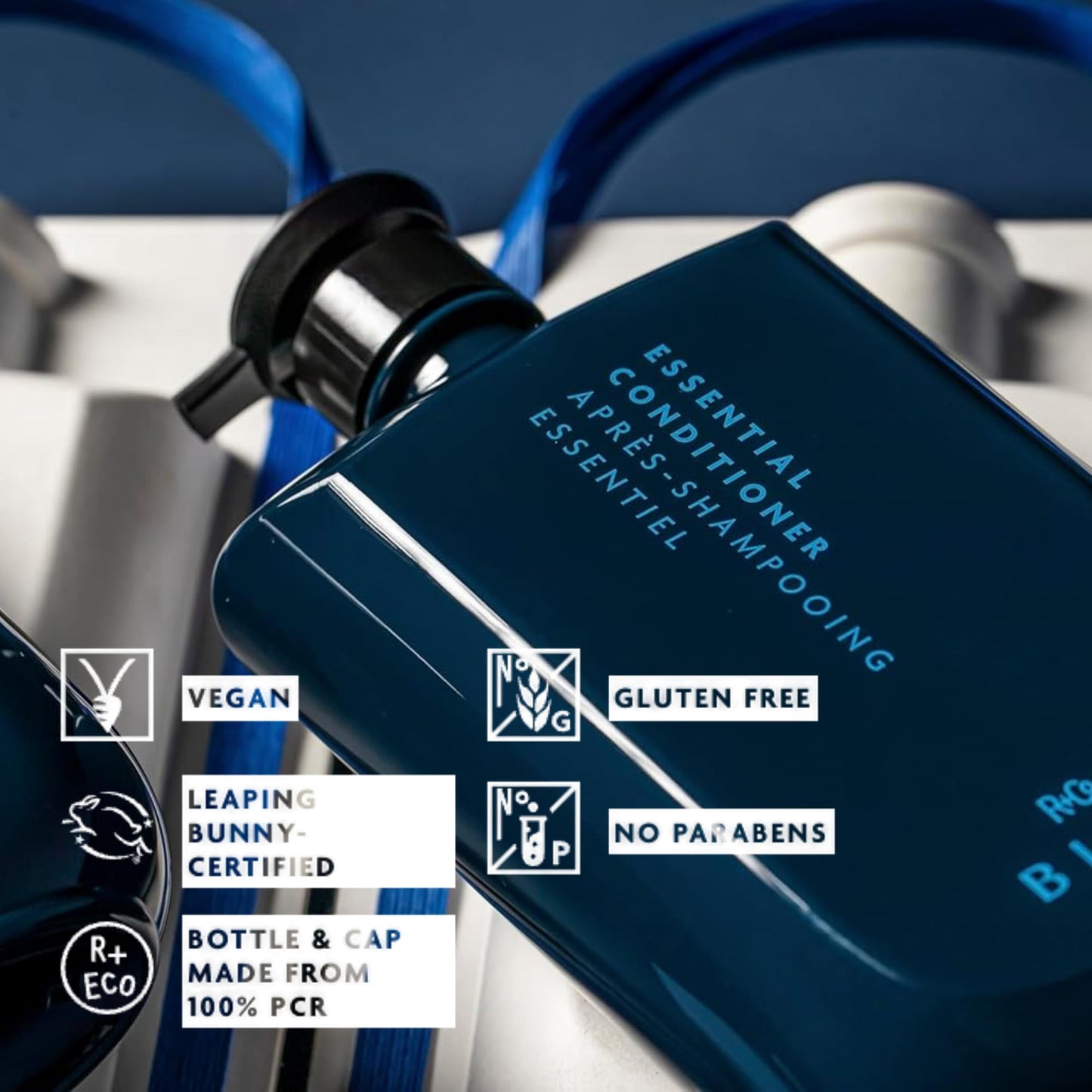 R+Co BLEU Essential Shampoo and Conditioner Liter Set - Daily Cleansing & Lightweight Hydration for All Hair Types - Smooths, Repairs, Detangles