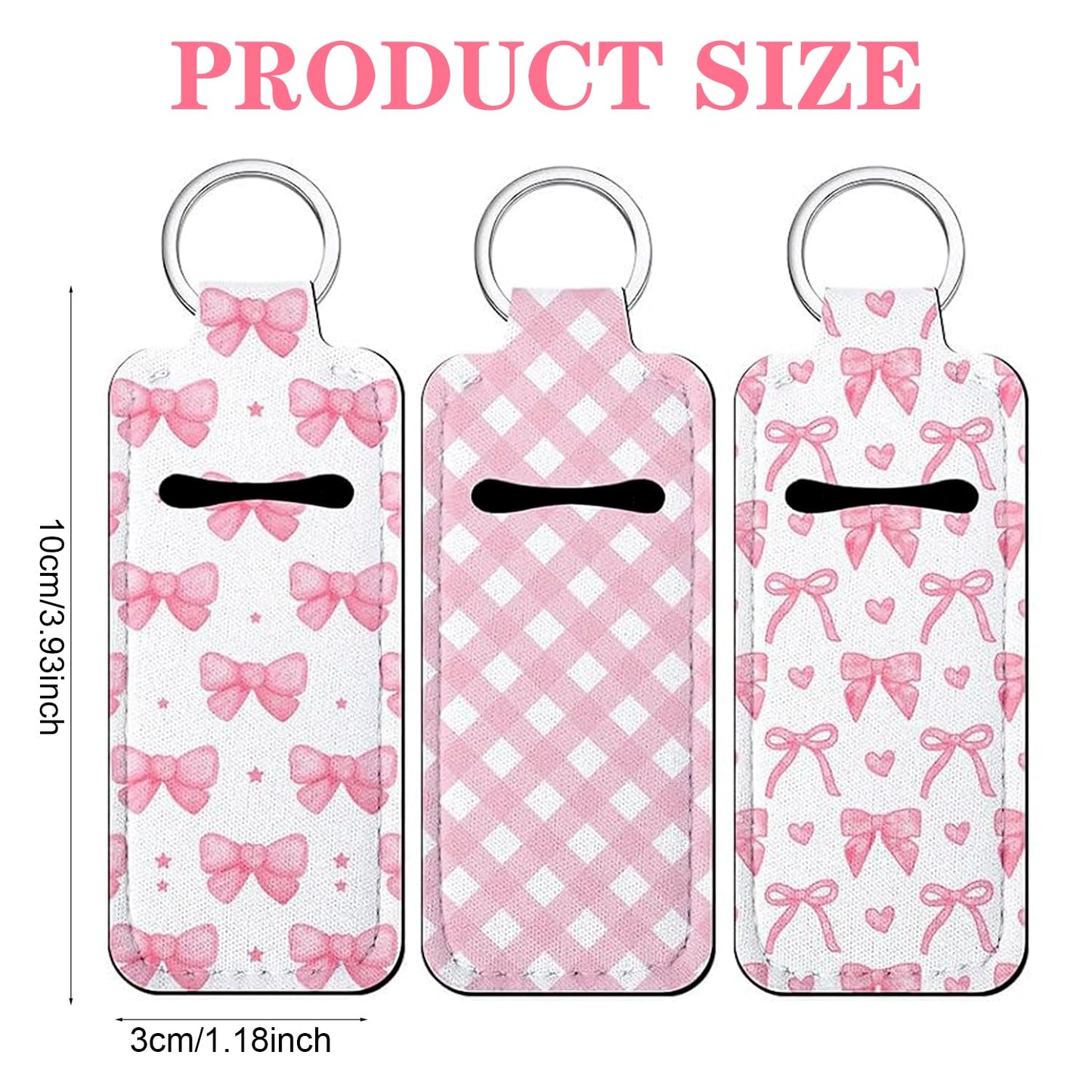 Fadayunn Chapstick Holder Key Chain Lip Balm Holder Keychain Cute Chapstick Holder Keychain Potable Chapstick Holders with Clip Lip gloss Organizer