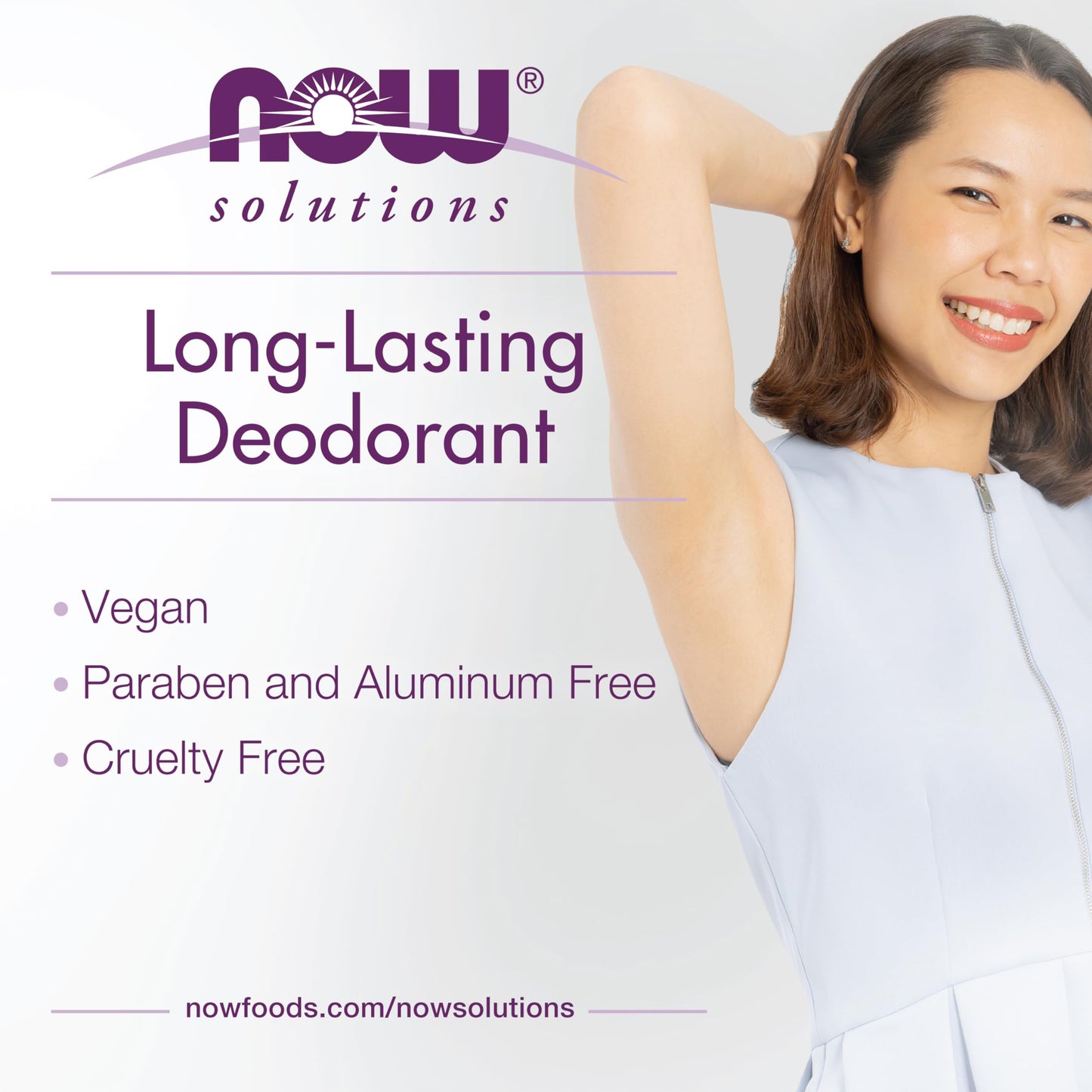 NOW Foods, Deodorant Stick Long Lasting 2.2 OZ Beauty and Personal Care NOW Foods