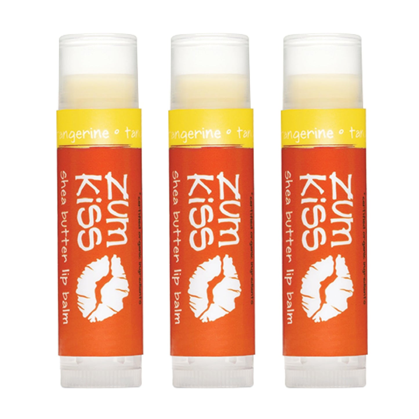 Indigo Wild Zum Kiss Stick - Natural Lip Balm with Organic Beeswax, Sunflower Oil & Vitamin E - Flavored, Hydrating Lip Moisturizer - Tangerine (3