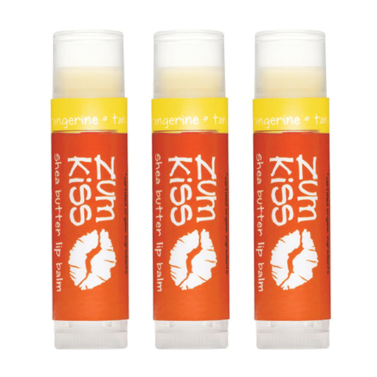 Indigo Wild Zum Kiss Stick - Natural Lip Balm with Organic Beeswax, Sunflower Oil & Vitamin E - Flavored, Hydrating Lip Moisturizer - Tangerine (3