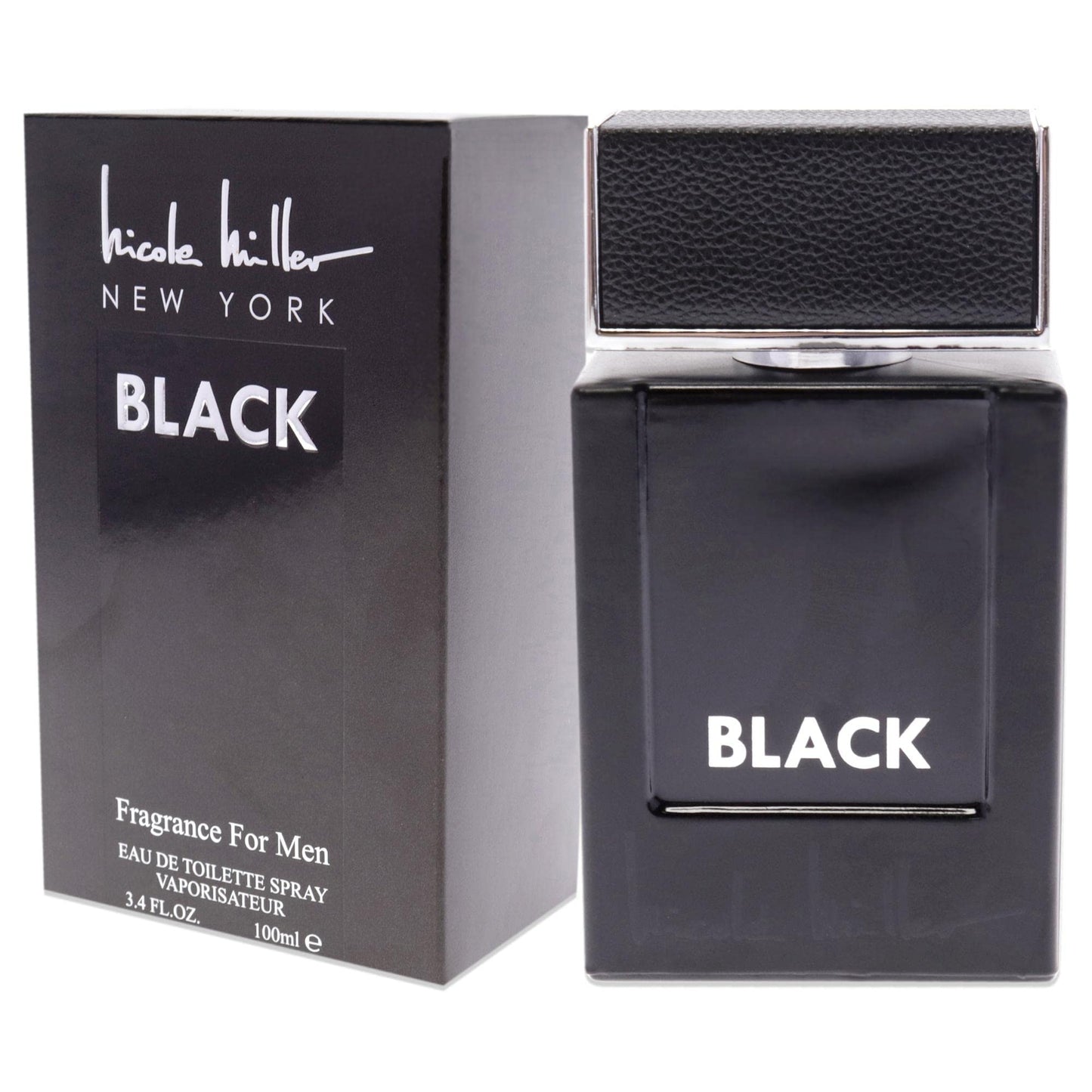 Nicole Miller Black Mens Eau De Toilette Spray 3.4 Oz