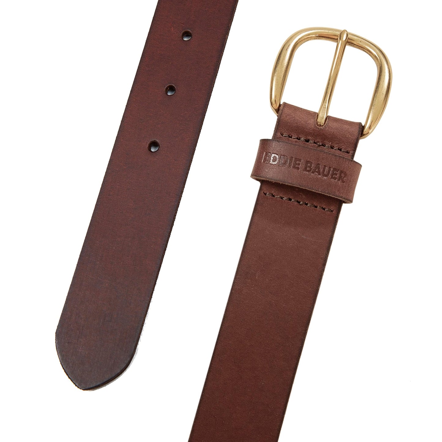 Eddie Bauer Women's Casual Leather Belts with Durable Metal Buckle, Classic Leather - Tan, Large