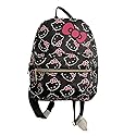Fast Forward Hello Kitty Black Pink Bow All Over Print Leather Backpack 16in