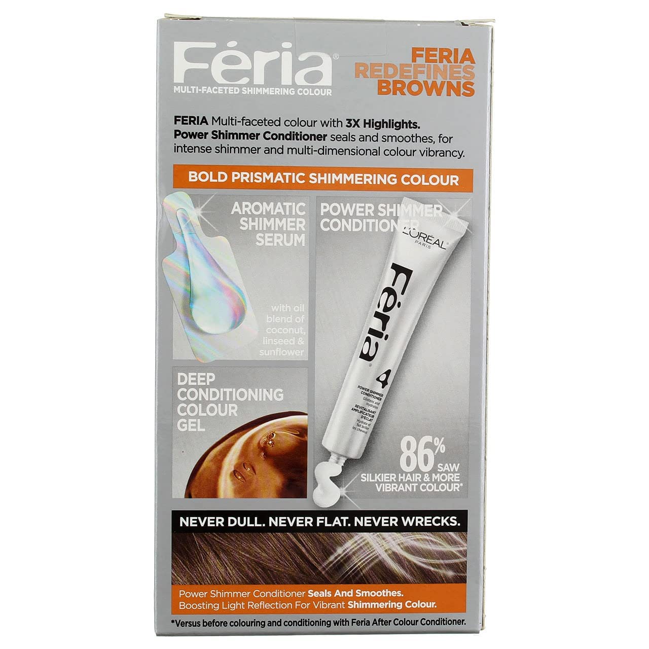 L’Oreal ParisFeria Multi-Faceted Shimmering Color, 60 Light Brown, 1 ea (Pack of 6) Beauty & Personal Care L'Oreal Paris