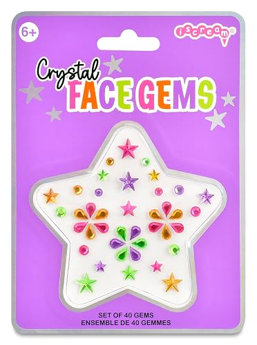 iscream Boho Star 40 Piece Face and Body Gem Sticker Set