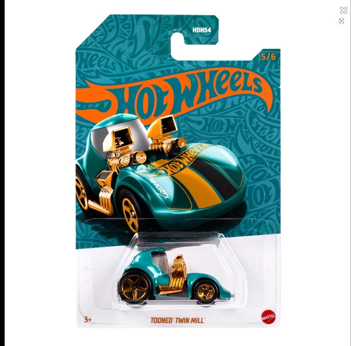 Hot Wheels 56th Anniversary Pearl & Chrome w/Chase Vehicle Case of 6 Cars Set