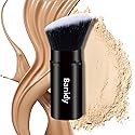 Makeup Brush Kabuki Face Brushes Retractable Travel Blush Kabuki Brush Portable Flawless for Foundation, Powder Blush, Bronzer, Buffing, Liquid