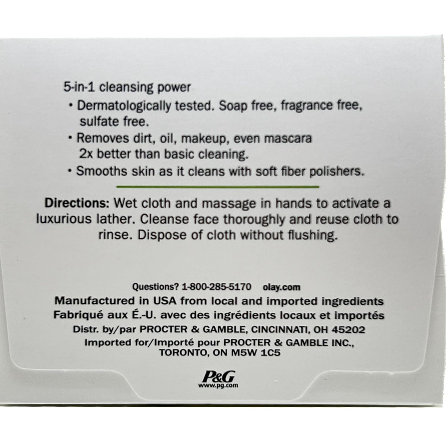 OLAY Daily Gentle Clean 5-in-1 Water Activated Cloths, 33 Count (Pack of 3) Beauty and Personal Care Olay