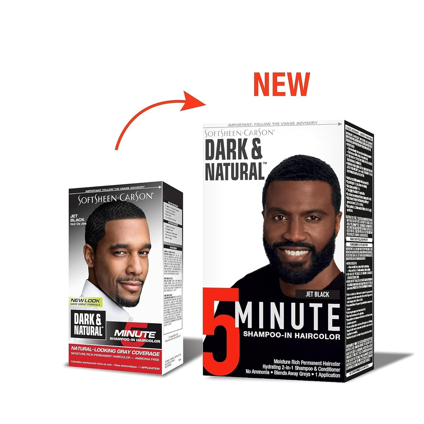 Dark & Natural Color Men Jet Black (3 Pack)
