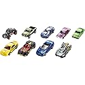 Hot Wheels Toy Cars or Trucks 9-Pack, Set of 9 Vehicles in 1:64 Scale, Including 1 Exclusive, for Kids & Collectors (Styles May Vary)