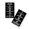 Boutique Marketing LLC | 50 Pack | Physical Printed 2 x 3.5 incheBoutique Marketing LLC BusinesBoutique Marketing LLC Card Size | Black with Icon