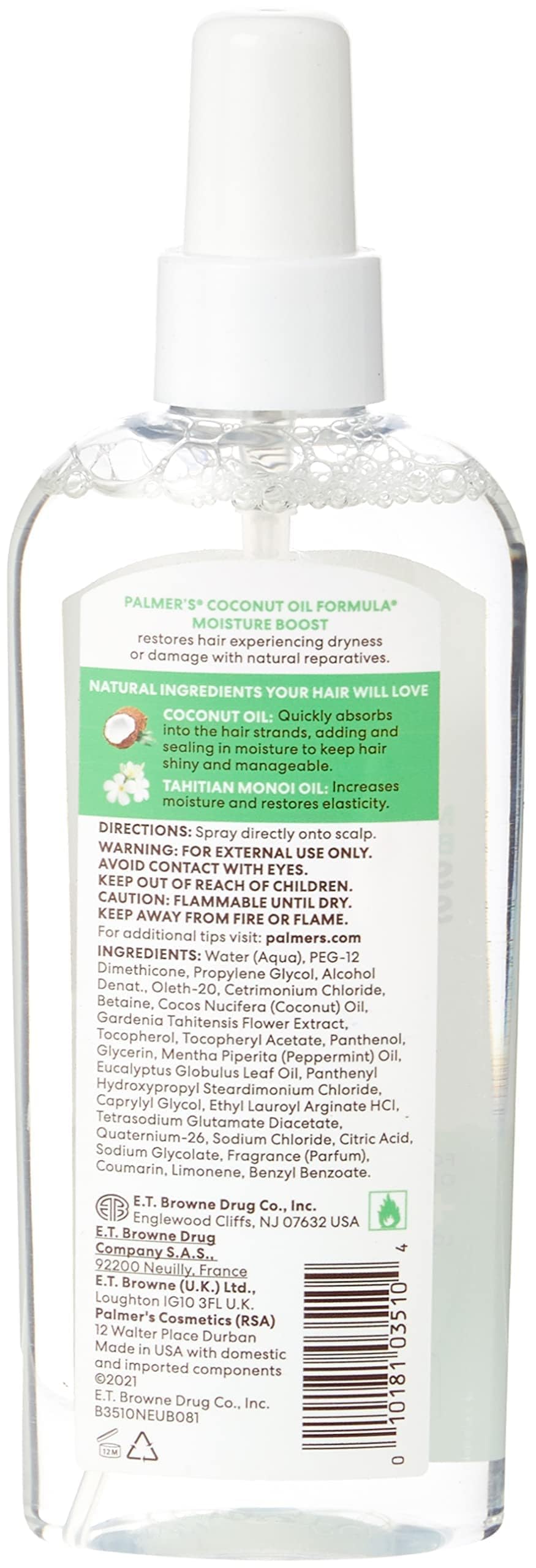 Palmer's Coconut Oil Formula with Vitamin E Strong Roots Spray, 5.1 fl. oz