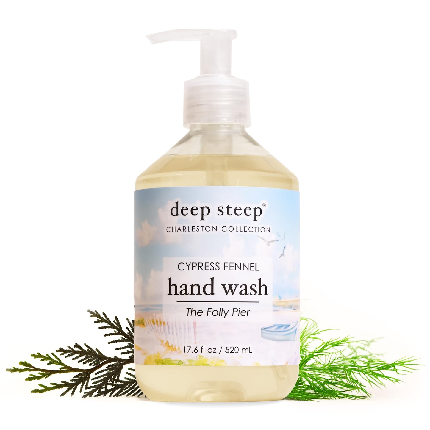 Deep Steep Liquid Hand Wash, 17.6 Ounces (Cypress Fennel)