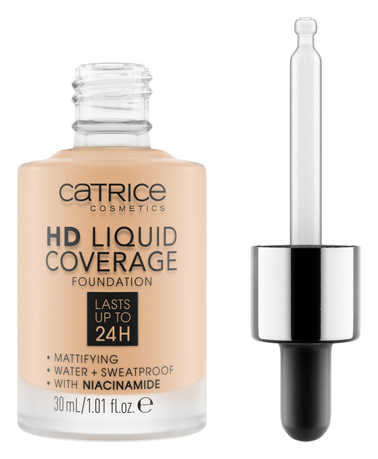 Catrice | HD Liquid Coverage Foundation | Flawless, High Coverage | Vegan & Cruelty Free (008 | Fair Beige) Beauty and Personal Care Catrice Cosmetics Default Title