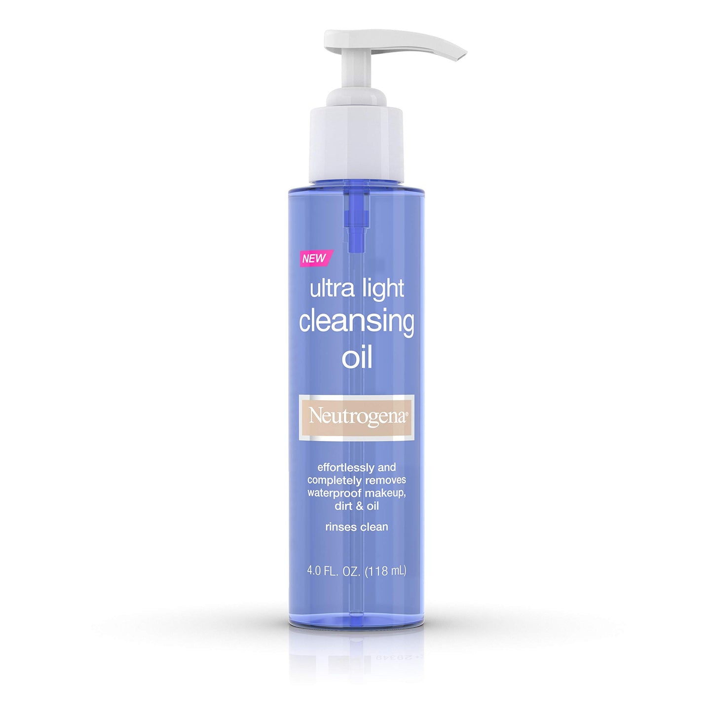 Neutrogena Ultra Light Facial Cleansing Oil & Makeup Remover, Non-Comedogenic Face Oil Cleanser to Remove Dirt, Oil, Makeup & Waterproof Mascara, 4