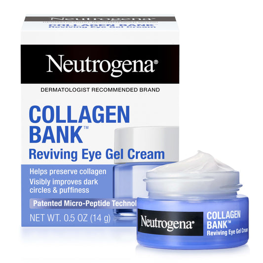 Neutrogena Collagen Bank Reviving Eye Cream, Under Eye Cream, Helps Preserve Collagen, Visibly Improves Dark Circles, Puffiness, Fine Lines, Texture