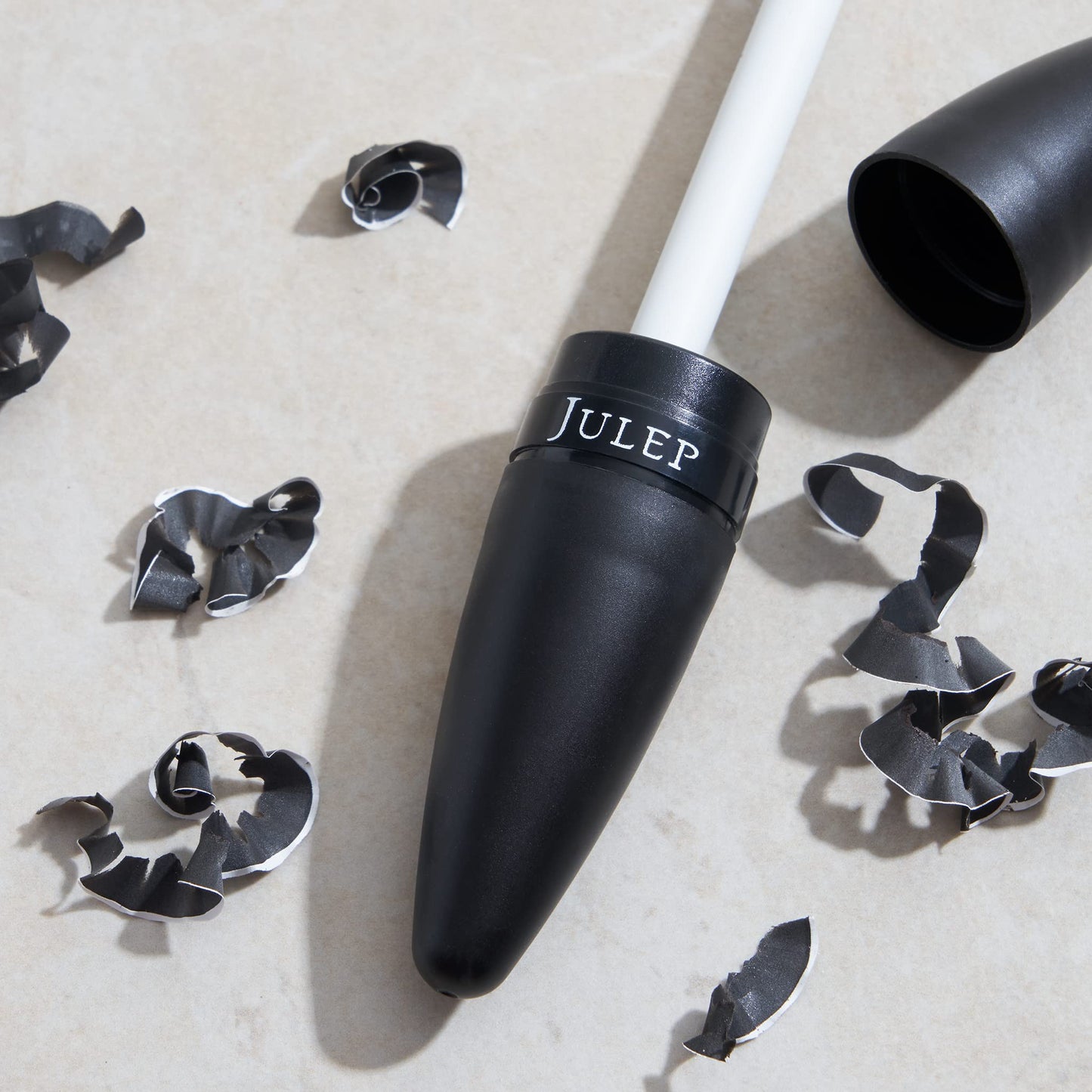 Julep Cosmetic Makeup Pencil Sharpener - Eyeliner, Lip Liner and Eyebrow Pencils - Compact Travel Friendly - Easy to Clean - Universal Sharpener