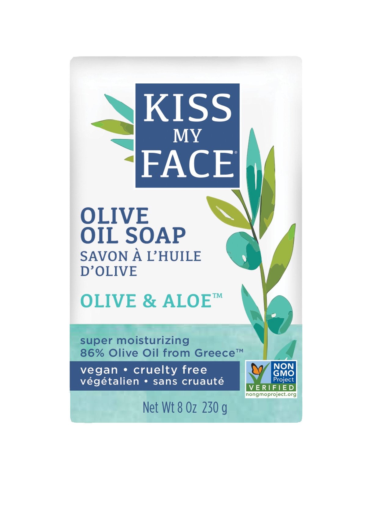 Kiss My Face Olive & Aloe Soap, 8.0 oz (230 g) Beauty & Personal Care Kiss My Face