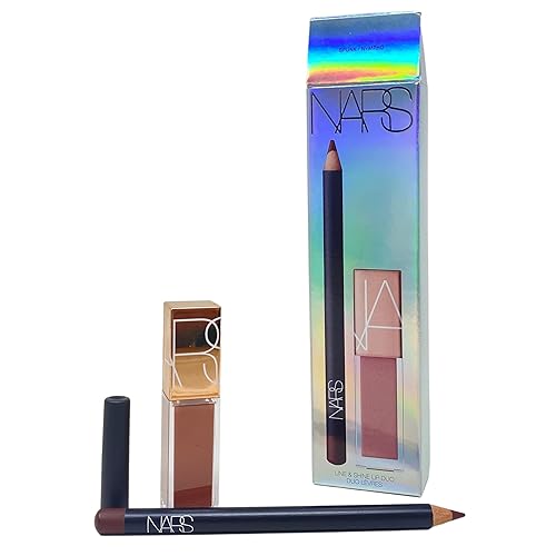 NARS Line & Shine Lip Duo - Precision Lip Liner & Mini Afterglow Lip Shine - Spunk & Nympho