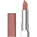 Maybelline Color Sensational Lipstick, Lip Makeup, Matte Finish, Hydrating Lipstick, Nude, Pink, Red, Plum Lip Color, Daringly Nude, 0.15 oz;