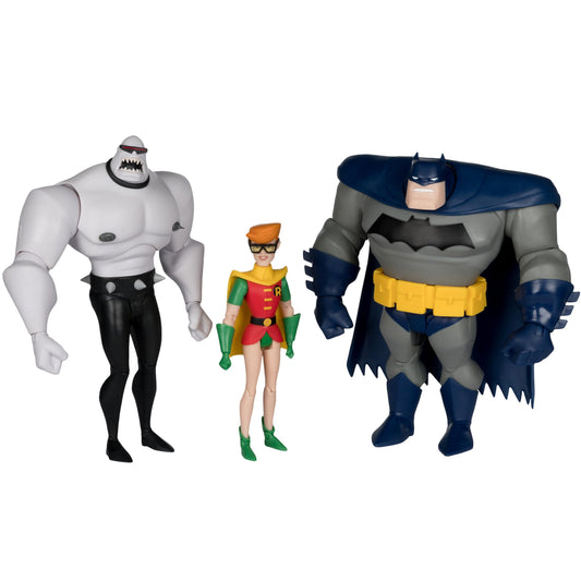 McFarlane The New Batman Adventures Batman Mutant Leader & Robin 3-Pack (Legends of The Dark Knight) Gold Label Toys