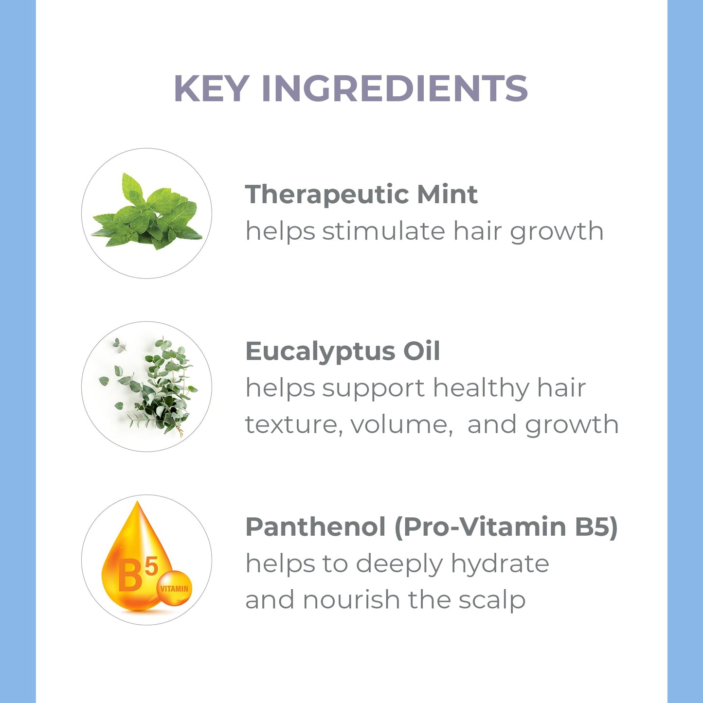DERMA-E Thickening Shampoo for Thinning Hair - Natural Hair Growth Shampoo - Sulfate Free Therapeutic Mint and Herbal Volumizing, 10 oz