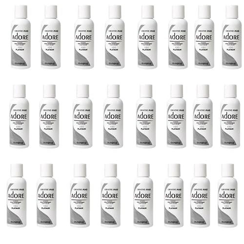 Adore Semi Permanent Hair Color - Vegan and Cruelty-Free Hair Dye - 4 Fl Oz - 155 Titanium (Pack of 1)