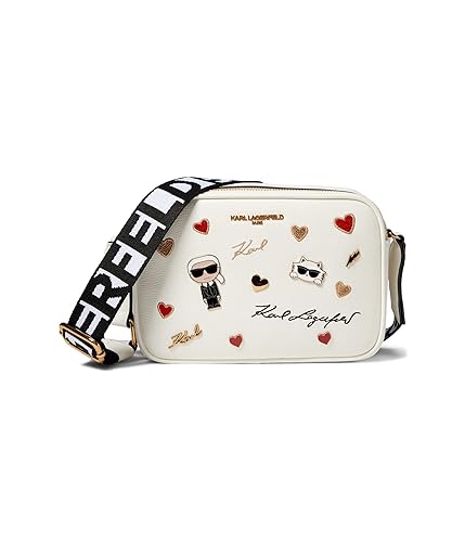 KARL LAGERFELD Paris Women's MAYBELLE Handbag, MULTI/WHITE, 1SZ