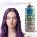 Purple Hair Spray, Seaboll Temporary Hair Color Spray for Kids Women Men-4.06 oz-Safe Non Sticky Washable One Day Hair Dye Spray,Disposable
