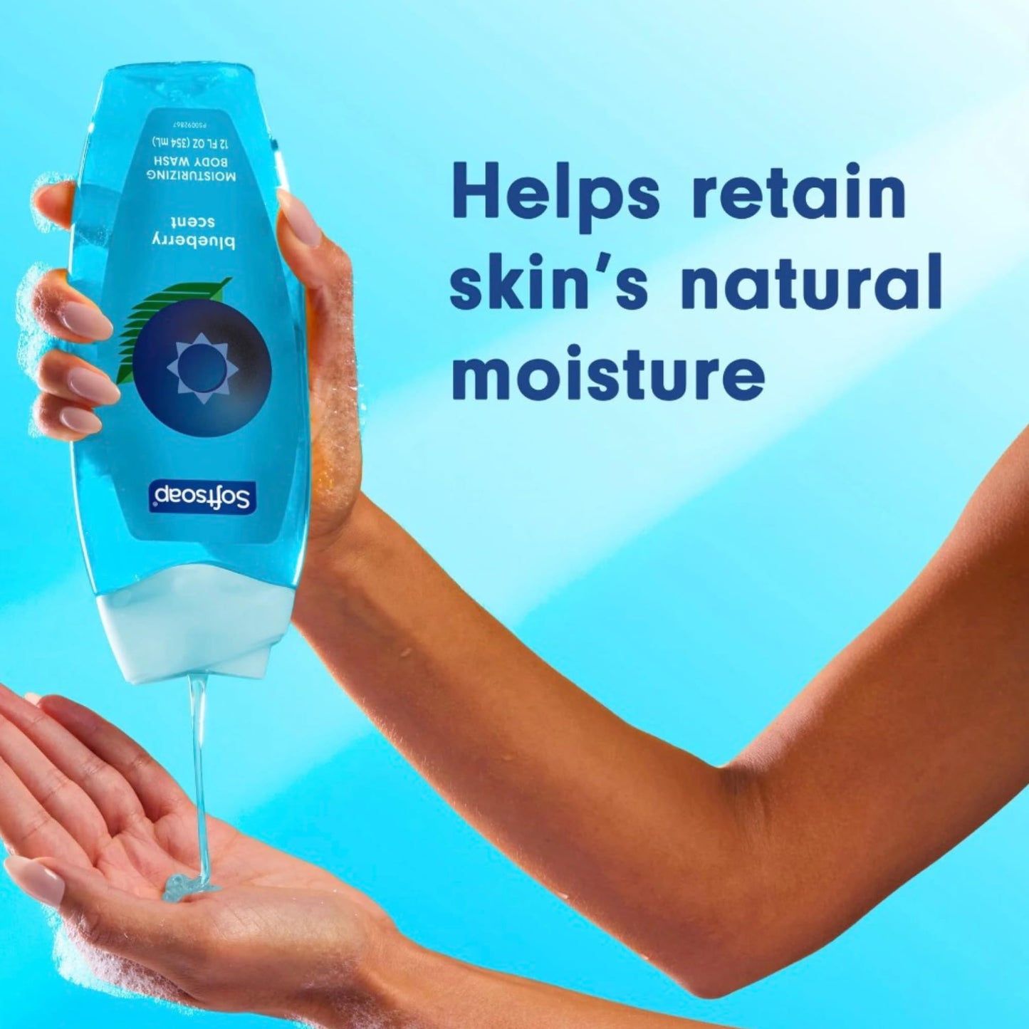 Softsoap Moisturizing Body Wash, Limited Edition Summer Scents, Blueberry and Watermelon, 12 oz, 2 Pack