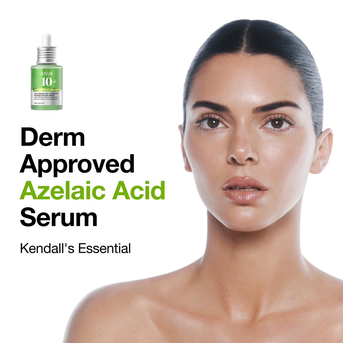 Anua Azelaic Acid 10 Hyaluron Redness Soothing Serum, Facial Serum for Blemish-Prone & Oily-Prone Skin, Lightweight & Hydrating Blemish Care Beauty and Personal Care ANUA