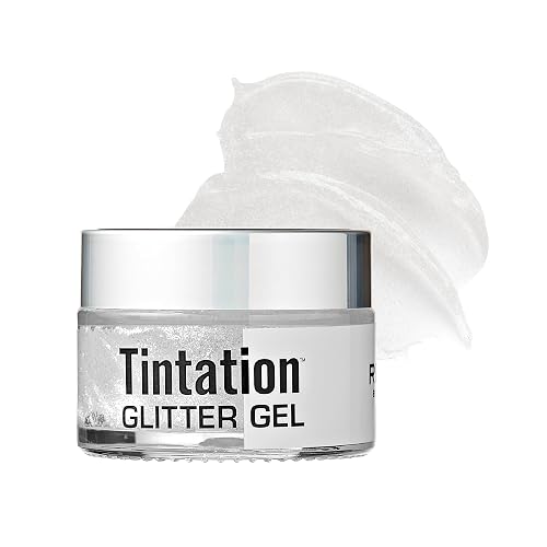 Red By Kiss Tintation Glitter Body and Hair Gel - Long Lasting Sparkle, Quick Drying, Waterproof for Events, Parties, Festival Rave, Prom
