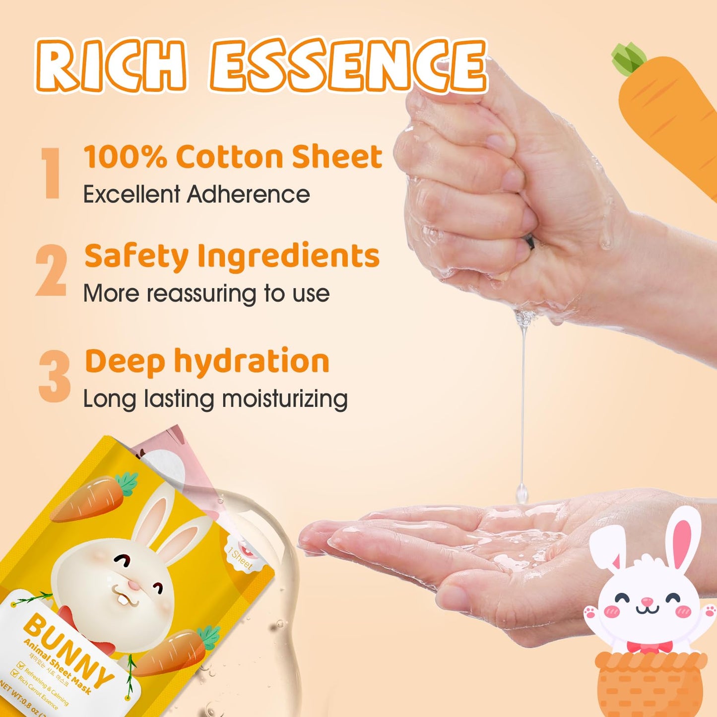 KONEUK 9 Pack Animal Face Masks Skincare for Kids, Bulk Sheet Hydrating Face Mask for Kids Skin Care, Collagen Face Mask for Teens Women, Sleepover Beauty and Personal Care KONEUK