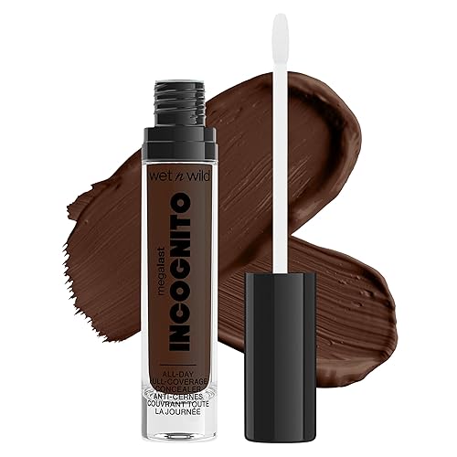 wet n wild Mega Last Incognito All-Day Full Coverage Liquid Matte Concealer Deep,1114054