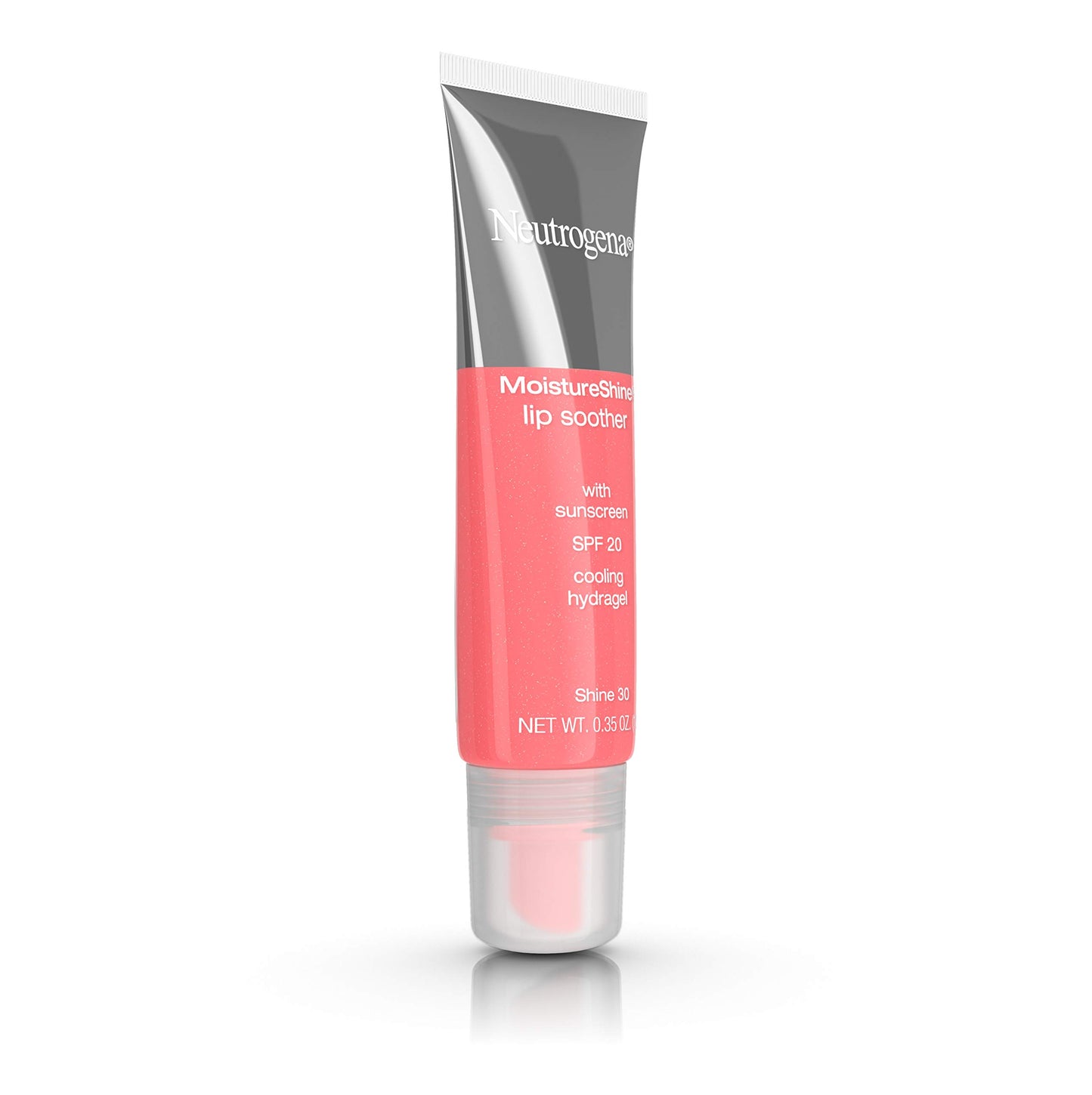 Neutrogena MoistureShine Lip Soother Gloss with SPF 20 Sun Protection, High Gloss Tinted Lip Moisturizer with Hydrating Glycerin and Soothing Cucumber