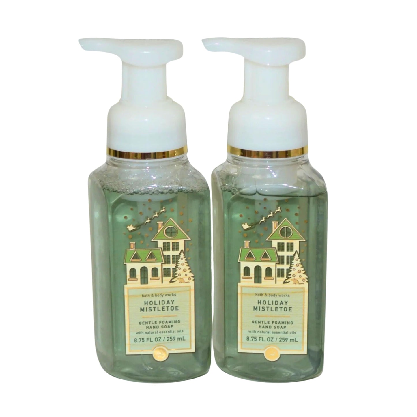 Bath & Body Works Foaming Hand Soap, Set of 2, 8.75oz Each (Holiday Mistletoe)