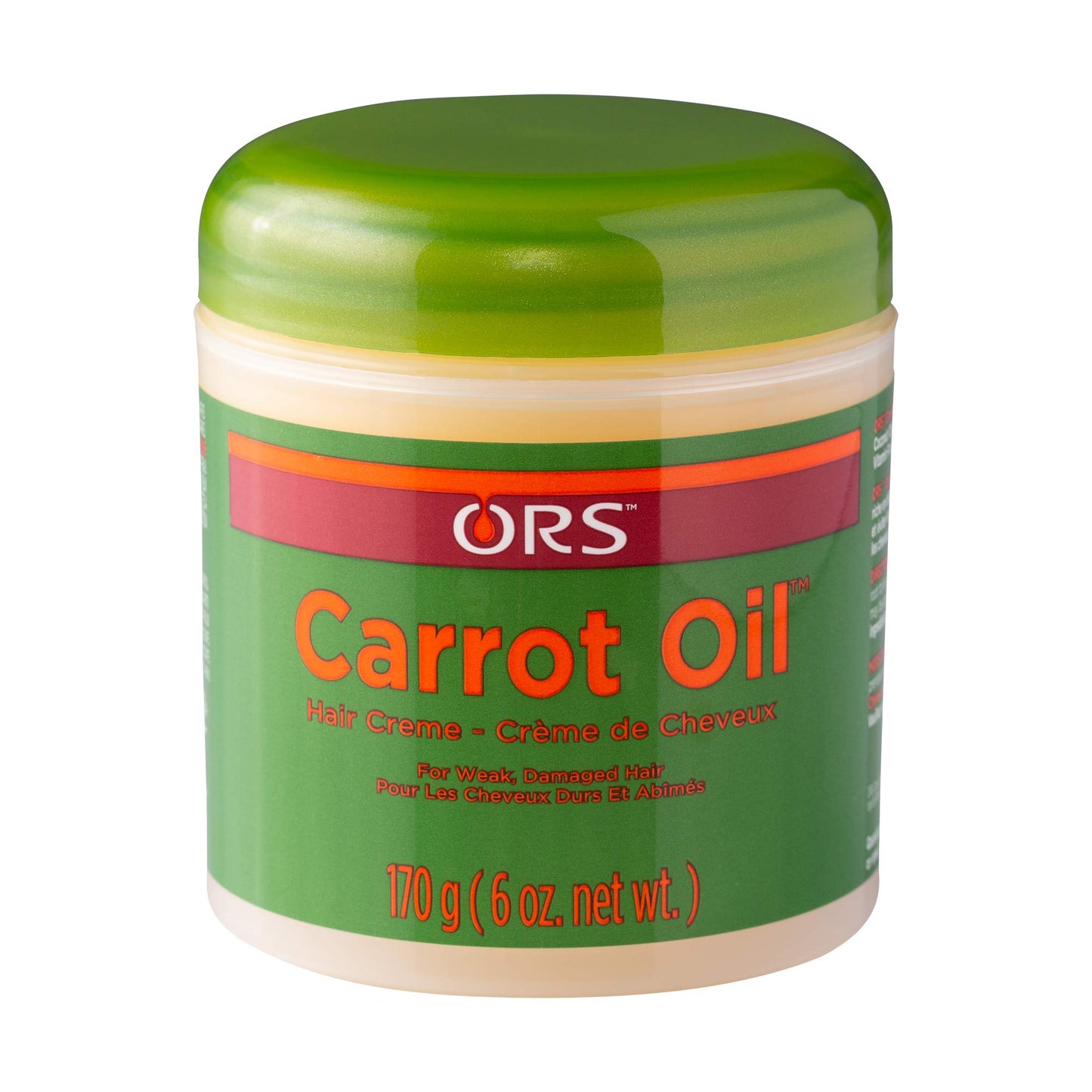 ORS Carrot Oil Hair Cream for Weak & Damage Hair 6 Ounces