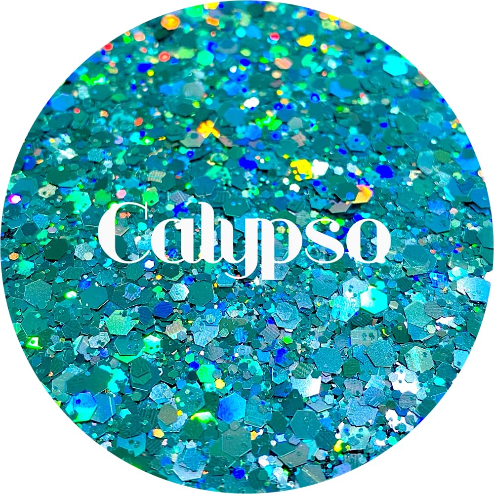 Teal Polyester Glitter | Craft Glitter | Glitter for Arts & Crafts | Tumblers | Cosmetics | Nails | Epoxy Resin Art | Slime | DIY | Body Glitter | 1