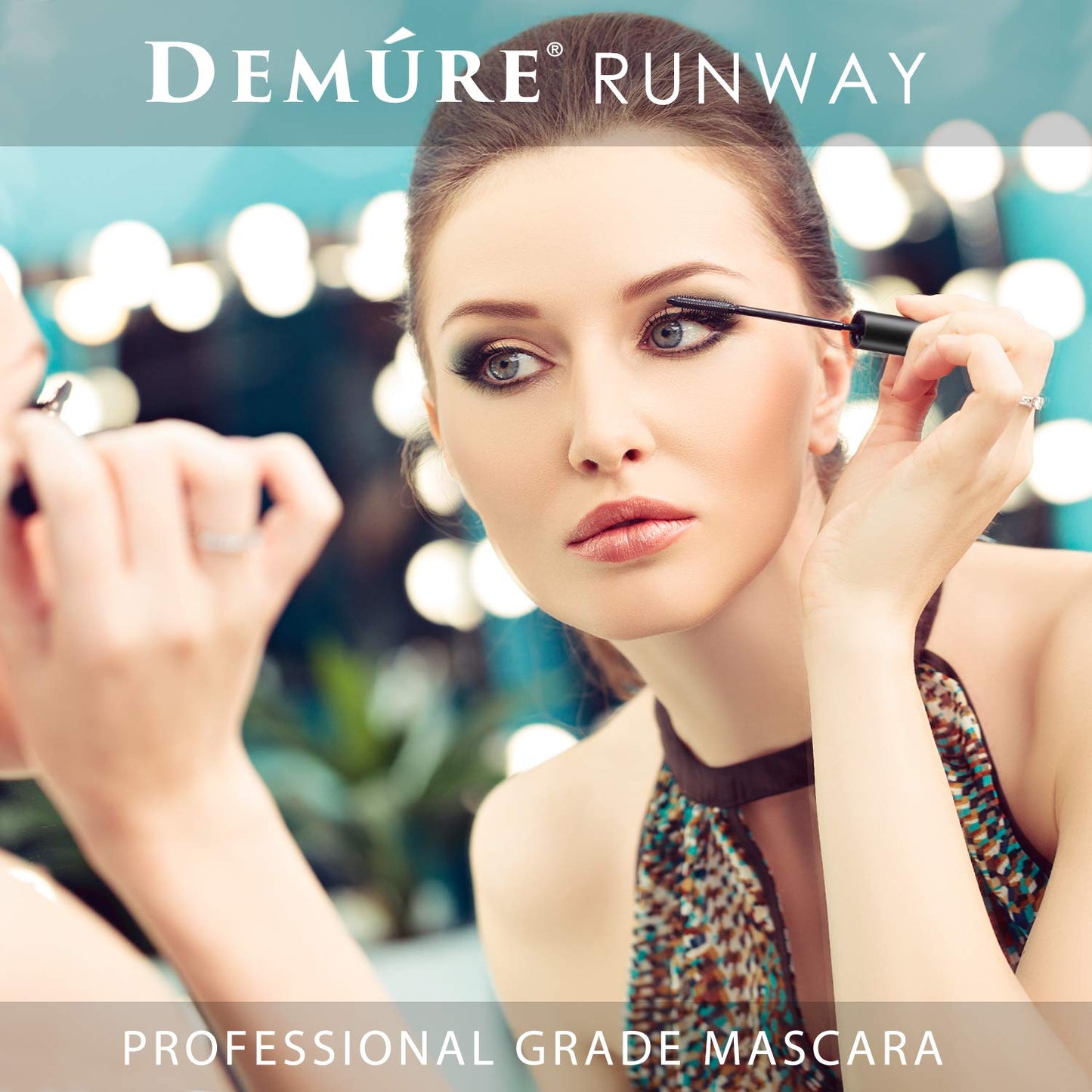 Demure Mineral Voluminous Eye Mascara - Conditioning Black Mascara High Definition for Long, Lush, Full Lashes - Water Resistant, Compatible with Lash