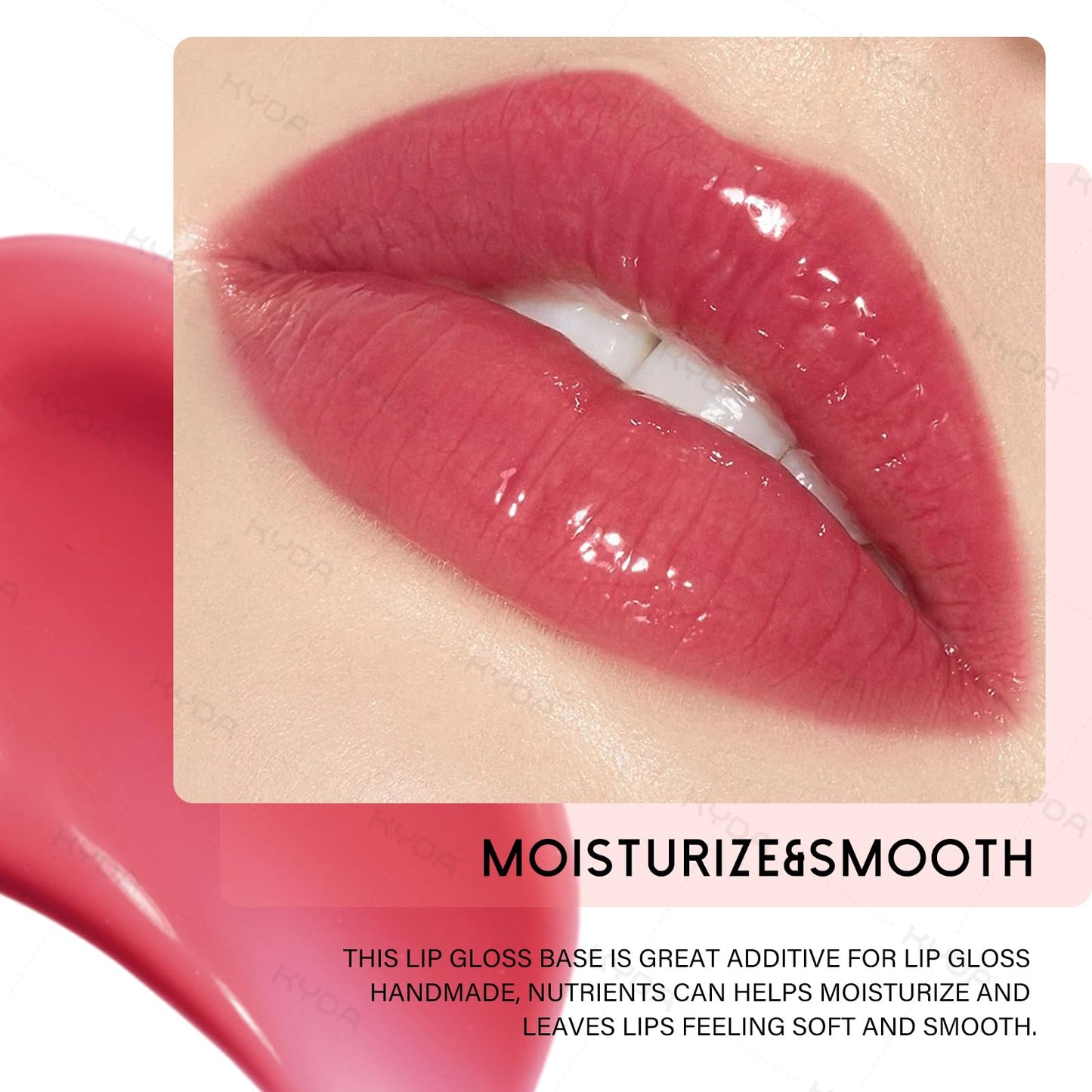 KYDA 200ML Moisturize Lip Gloss Base,Material Lip Makeup Primers, Non-Stick Lipstick Primer Lip Gloss Base for DIY Handmade Lip Balms Lip Gloss-200g